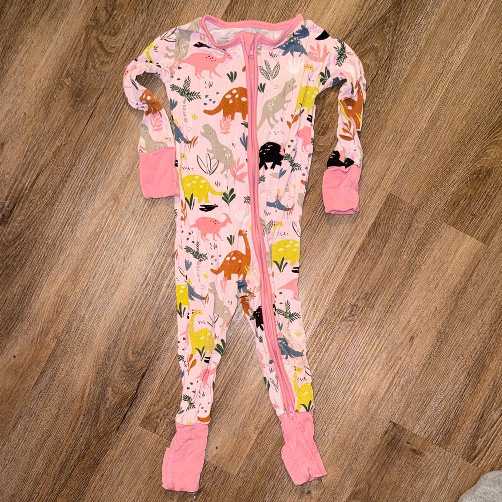 Little Sleepies Multicolor Dinosaur Kids Footie